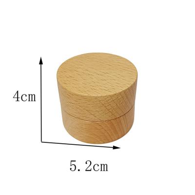 China Handmade Plant Tooth Fairy Natural Wooden Box Round Wooden Tooth Keepsake Box Milk Tooth Box For Custom for sale