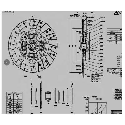 China trailer part truck part clutch plate for foton tunland P1161030001A0 for sale