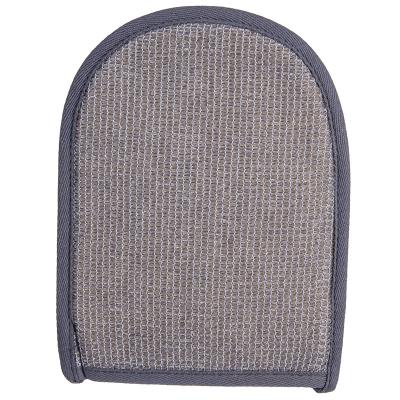 China EXFOLIATE Natural Hemp and Natural Loofah Bath Shower Mitt for Exfoliating and Body Scrubber Gloves for sale