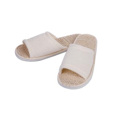 China Washable Anti-odor Spa Hotel Bathroom Slippers For Hotel Non Slip Slippers Linen Slippers for sale