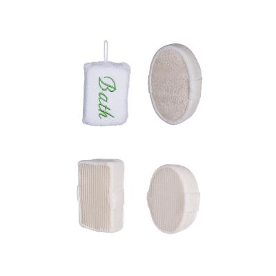 China EXFOLIATE Wholesale Natural Skin Scrubber Exfoliating Loofah Bath Sponge Exfoliating Body Loofah Pad for sale