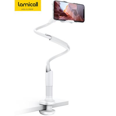 China Lamicall LS04 Gooseneck Long Arm Mobile Phone Stand 85CM Mobile Phone Stand Adjustable Universal Flexible Lazy Bed Bracket for sale