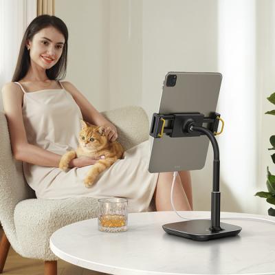 China Lamicall DT01 Gooseneck Tablet Stand Clamp Mount Adjustable Universal Flexible Tablet Holder Flippy Stand For Ipad for sale