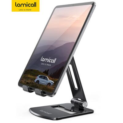 China Hot Selling Adjustable DT05 Aluminum Alloy Lamicall Tablet Foldable Stand Kitchen Desk Portable Stand For Apple Ipad Samsung for sale