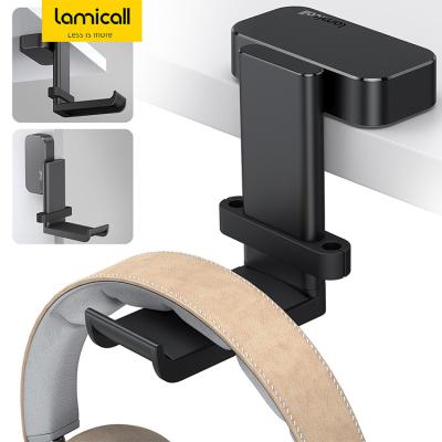 China 360 Lamicall DH01 Degree Rotation Sticky Earphone Hanger 360 Degree Rotation Sticky Earphone Hanger Headphone Hanger Headset Hook Holder Mount for sale