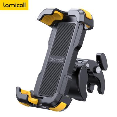 China Best Lamicall BP07 Phone Holder Bike Smartphone Mount Scooty Adjustable Shockproof Mobile Phone Mount Motorcycle Holder For Bike for sale