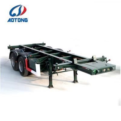 China Skeleton truck trailer 2axle 20FT/40FT container trailers/container chassis for sale for sale