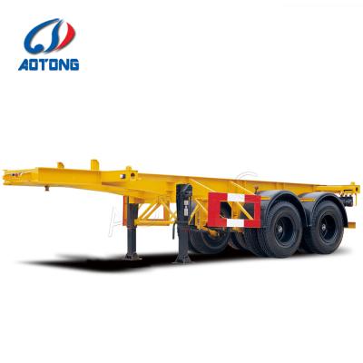 China Best Truck Trailer Manufacturer 2 Axles Travel Trailer For Sale With Tractor Trailer Wheel Rims for sale