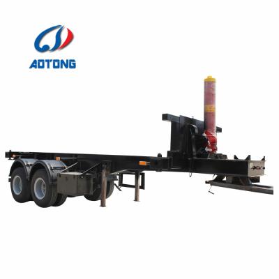 China Brand New Truck Trailer 20ft Container Tipping Independent Chassis Trailer Truck Trailer Spare Parts Axles Container Tipper Chassis Frame for sale