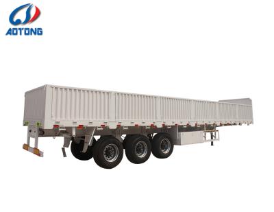 China High quality truck trailer bpw tri axle 30-50ton sidewall cargo trailer for sale