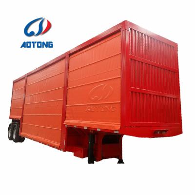 China Truck Trailer Side Curtain Semi Trailer 3 Axles Side Curtain Cargo Trailer Semi Trailer For Sale for sale