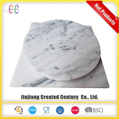 China Sustainable Wholesale Carrara Marble Place Mat / Table Mat Marble Placemat for sale