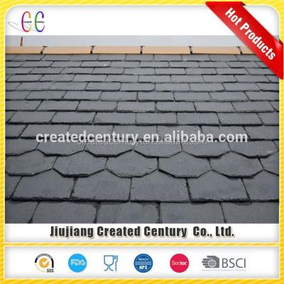 China Cheapest Price Natural Slate Stone Flat Roof Tiles Eco - Friendly Angle Ladder Roofing for sale