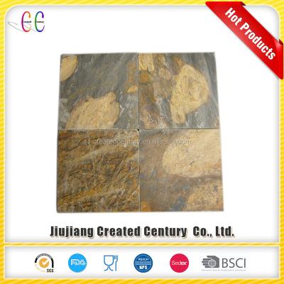 China Outdoor Garden Floor Stone Slate 30X30 Multicolor Patio Tile for sale