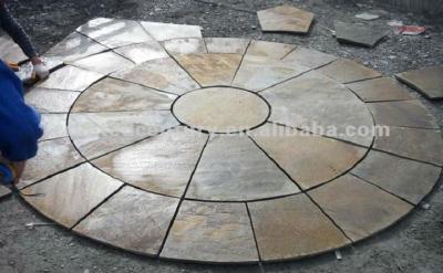 China Natural Slate Stone Circle Paver FSC01 for sale