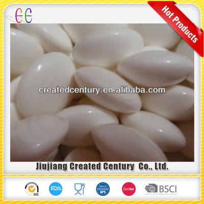 China Eco-friendly shiny white shell i-go stone chip for go game for sale