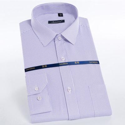 China Hot Sale New Style Premium Anti-pilling Polyester Cotton Plus Size Long Sleeve Slim Fit Dress Office Shirt For Men for sale