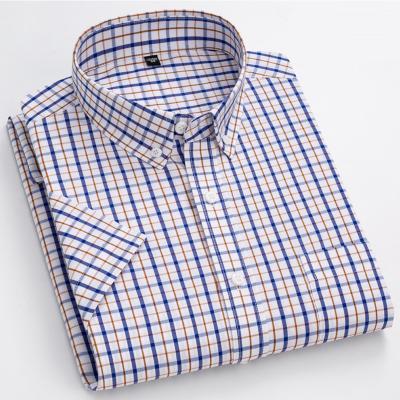 China New Design Anti-pilling Hot Sale Plus Size Customize High Quality Cotton Short Sleeve Slim Fit Casual Formal Shirt For Men for sale