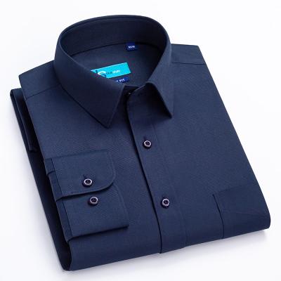 China Hot Selling Anti-pilling For Wholesale Customize Cotton Long Sleeve Smart Slim Fit Best Quality Casual Formal Shirt For Men Euro US Size for sale