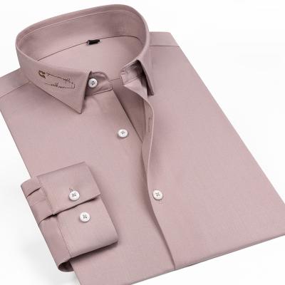 China Anti-pilling New Collection Wholesale Customize Plus Size Premium Cotton Long Sleeve Slim Fit Casual Dress Shirt For Men for sale