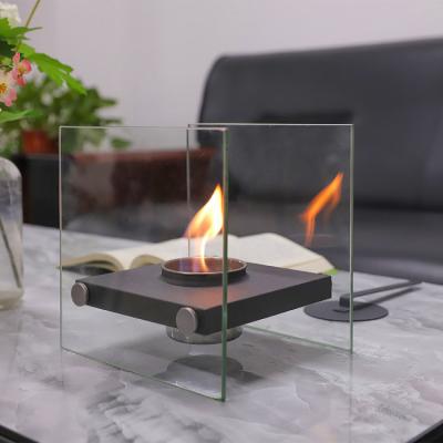 China Real Flame Fire Mode Design Bowl Smokeless Indoor Portable Ventless Fireplace Pot Outdoor Bioethanol Fireplace for sale