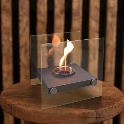 China Portable Smokeless Firepit Fashion Design Using Ventless Indoor Outdoor Ethanol Bio Fuel Fireplace Table Fire Pit for sale