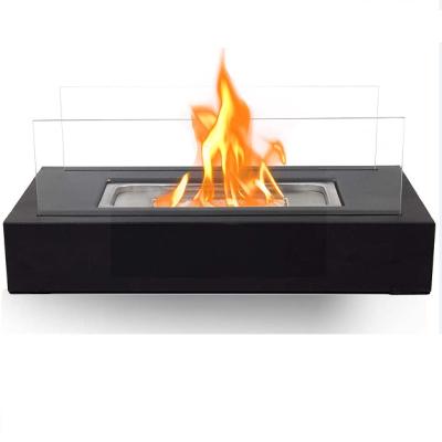 China Bio Fueled Modern Design Fireplace Ethanol Fire Pit Bio Stored Indoor Outdoor Portable Tabletop Burner Table for sale