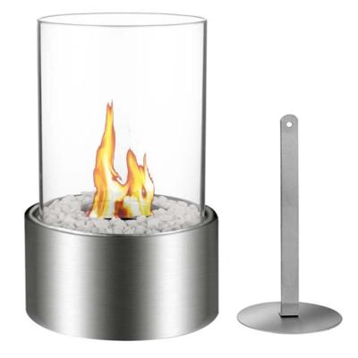 China Outlook high performance tempered glass fireplace cover stainless steel special burner bio ethanol fire bowl fire pit made in china for sale