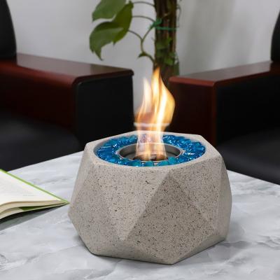 China Indoor & Outdoor Fire Pit Personal Fireplace Mini Tabletop Firepit Stored Top Table Customizable Portable Firepit for sale