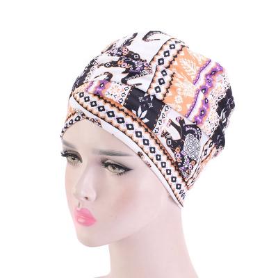 China New Pattern High Quality Ladies Turban African Muslim Turban Fashion Camouflage Headwrap for sale