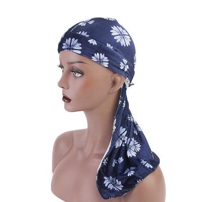 China High Quality High Quality All Seasons Wholesale Satin Striped Turban Hat Velvet Turban Women for sale