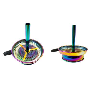 China Tolly T033CH Hookah Bowl Rainbow Stainless Steel Hookah Charcoal Holder Shisha Narguile Hookah Charcoal Holder for sale