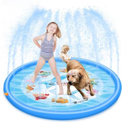 China Hot Comfortable And Soft Summer Fun Games Inflatable Splash Pad Sprinkler Playmat For Baby for sale