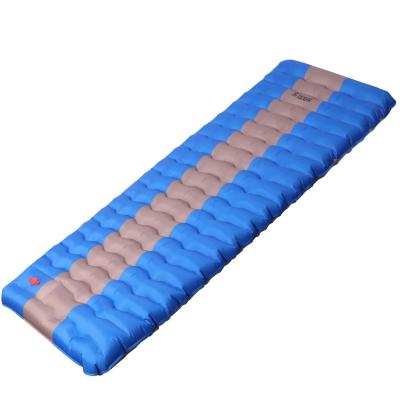 China High Quality Portable Beach Air Cushion Outdoor Camping Mat With Foot Pump For Single Person for sale