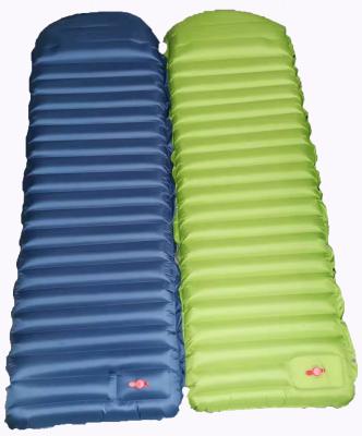 China Portable Wholesale Automatic Self Camping Sleeping Air Bed Cushion Mat With Pillow for sale