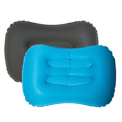 China Folded TPU Knitted 42*32*11cm Inflatable Travel Pillow 82G Beach Camping Pillow for sale