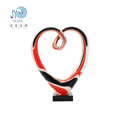 China China wholesale customized hand blown glass crafts for decoration murano trophy glass sculpture for sale