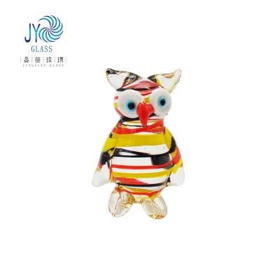 China China Handmade Blown Colorful Art Different Types Murano Glass Animals Desktop Ornaments for sale