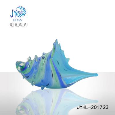 China China wholesale cheap hand made murano conch glass figurines for home decoration or gift for sale