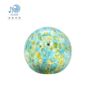 China Customized Wholesale Minimalist Night Light Style Chihuly Hollow Ball Garden Decoration Blown Glass Glass Ball for sale