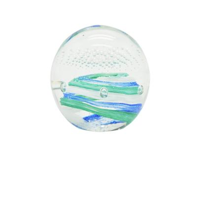 China China Murano Glass Ball Universal Clear Solid Paperweight Hand Blown Glass Bubble Decorative Bubble Ball for sale