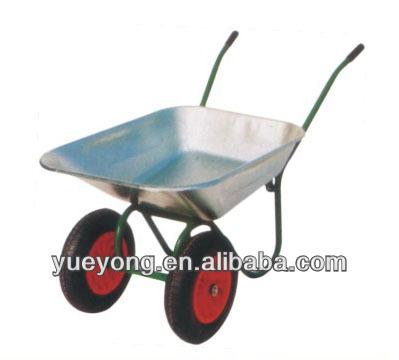 China Metal two wheels garden wheel barrow/construction site wheelbarrow for russian market/aluminum wheelbarrows for sale