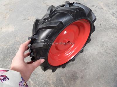 China High quality solid cultivators farm wheel/320mm agriculture wheels,mini tiller solid tire for sale