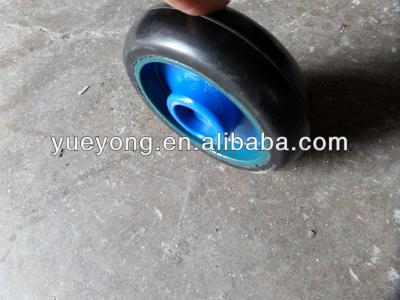 China 130/35-100 solid rubber wheel 5 inch solid wheel with plastic center 130/35-100 for sale