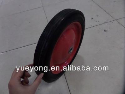 China 12 Inch Solid Rubber Solid Wheel 12x1.75 Wheel For 12x1.75 Wheelbarrow for sale