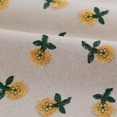 China Breathable Crystal Cotton Embroidery Fabric Floral Embroidery For Dress for sale