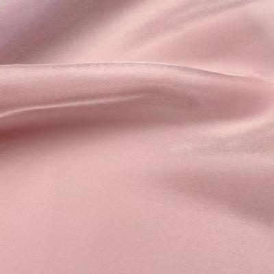 China Shaoxing Anti-Static Textile Wholesale Crystal Organza 100%Polyester Silk Fabric For Dress for sale