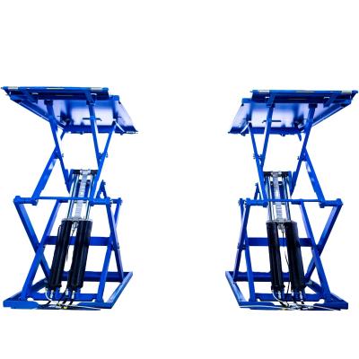 China Ultra Super Slim Small Platform Scissor Car Lifts For Sale 3500Kg for sale