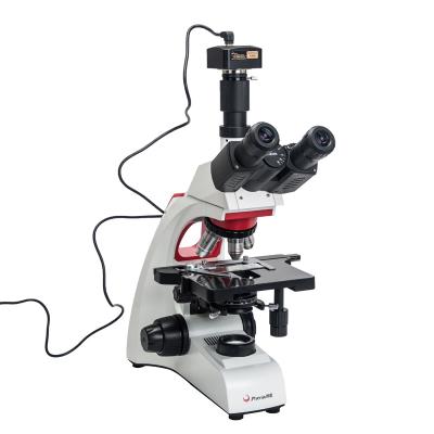 China Metal+Optical Glass Phoenix 40X-1600X Microscope with 5MP CMOS Camera Live Blood Analysis Trinocular Biological Microscope for sale