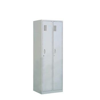 China 2 Door Expandable Hanging Steel Clothes Wardrobe With Mirror for sale